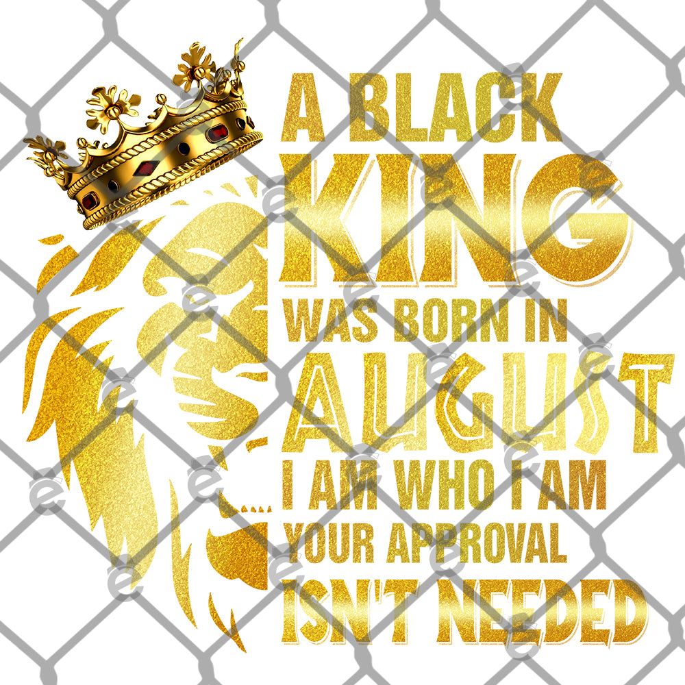 Black King Born In 12 Months PNGs Only