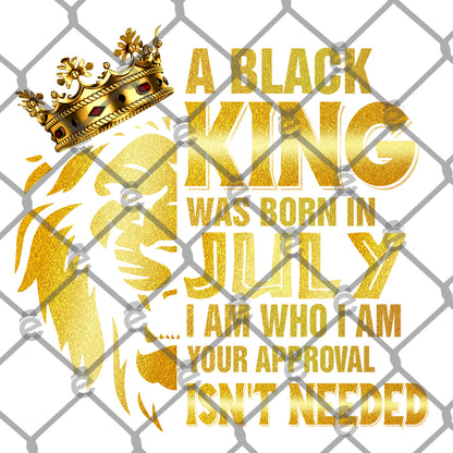 Black King Born In 12 Months PNGs Only