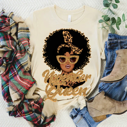 November Leopard Queen Sublimation Transfer