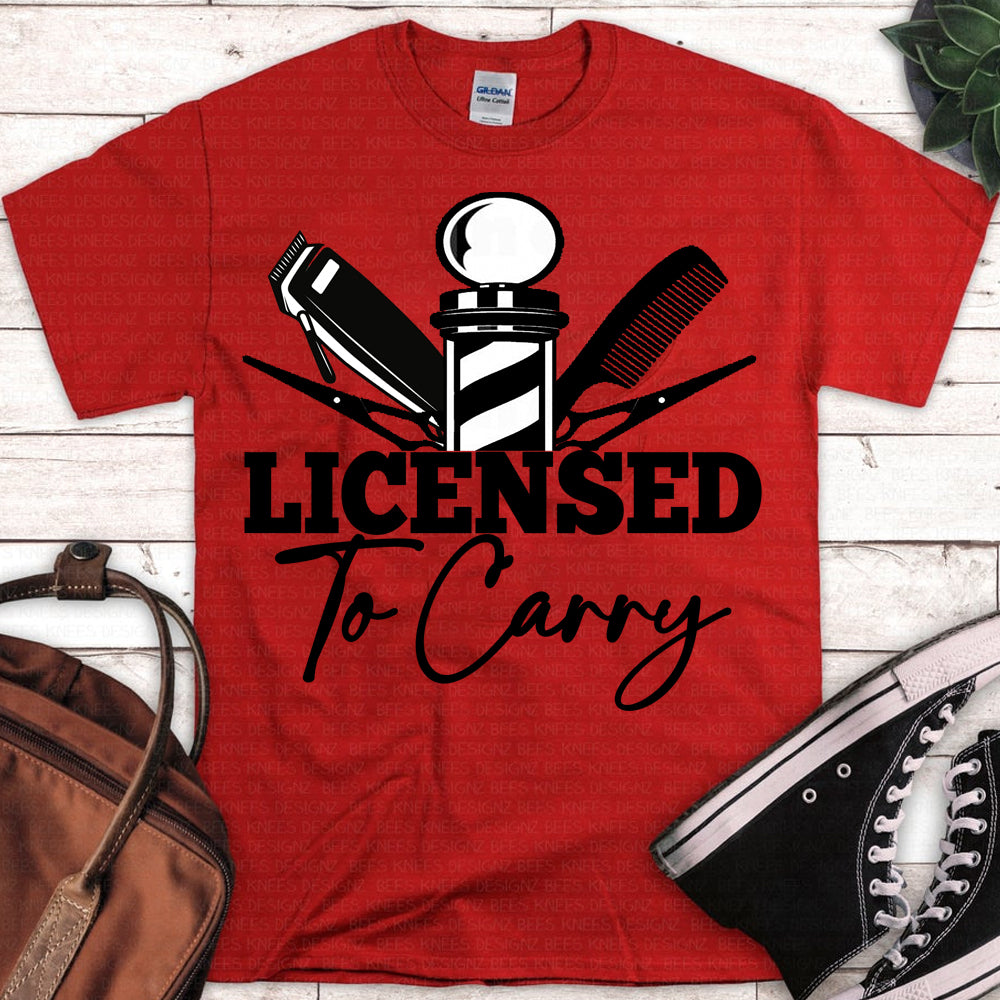 Licensed to Carry - Barber PNG SVG