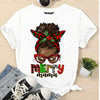 Merry Mama Messy Bun Sublimation Transfer