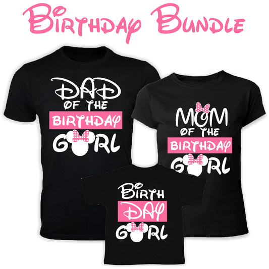 Minnie Mickey Birthday Bundle PNG SVG