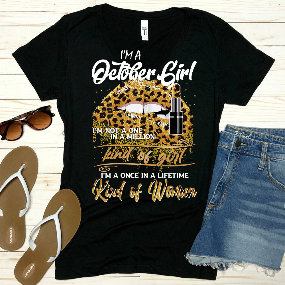 October Girl Cheetah Lips PNG Only