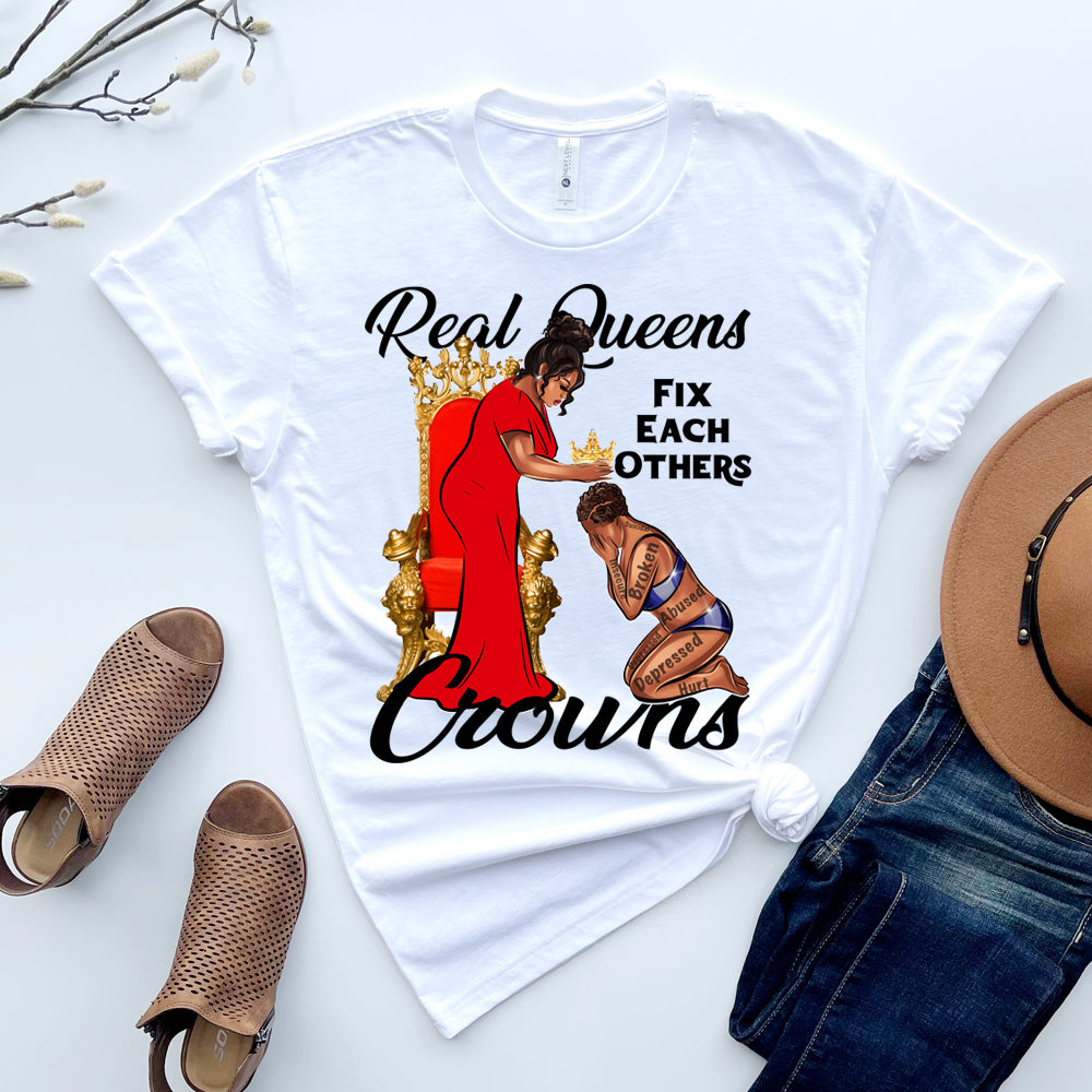 Real Queens Fix Each Others Crowns Sublimation Transfer