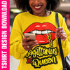 Sagittarius Queen Lips Zodiac PNG SVG