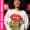 Sagittarius Queen Lips Zodiac PNG SVG