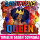Sagittarius Queen Tumbler Design