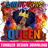 Sagittarius Queen Tumbler Design