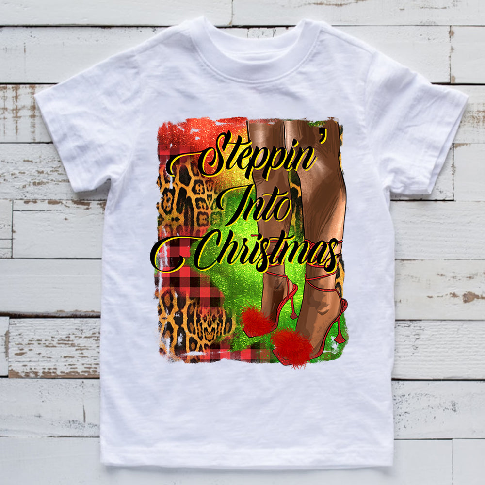 Steppin Into Christmas Sublimation Transfer