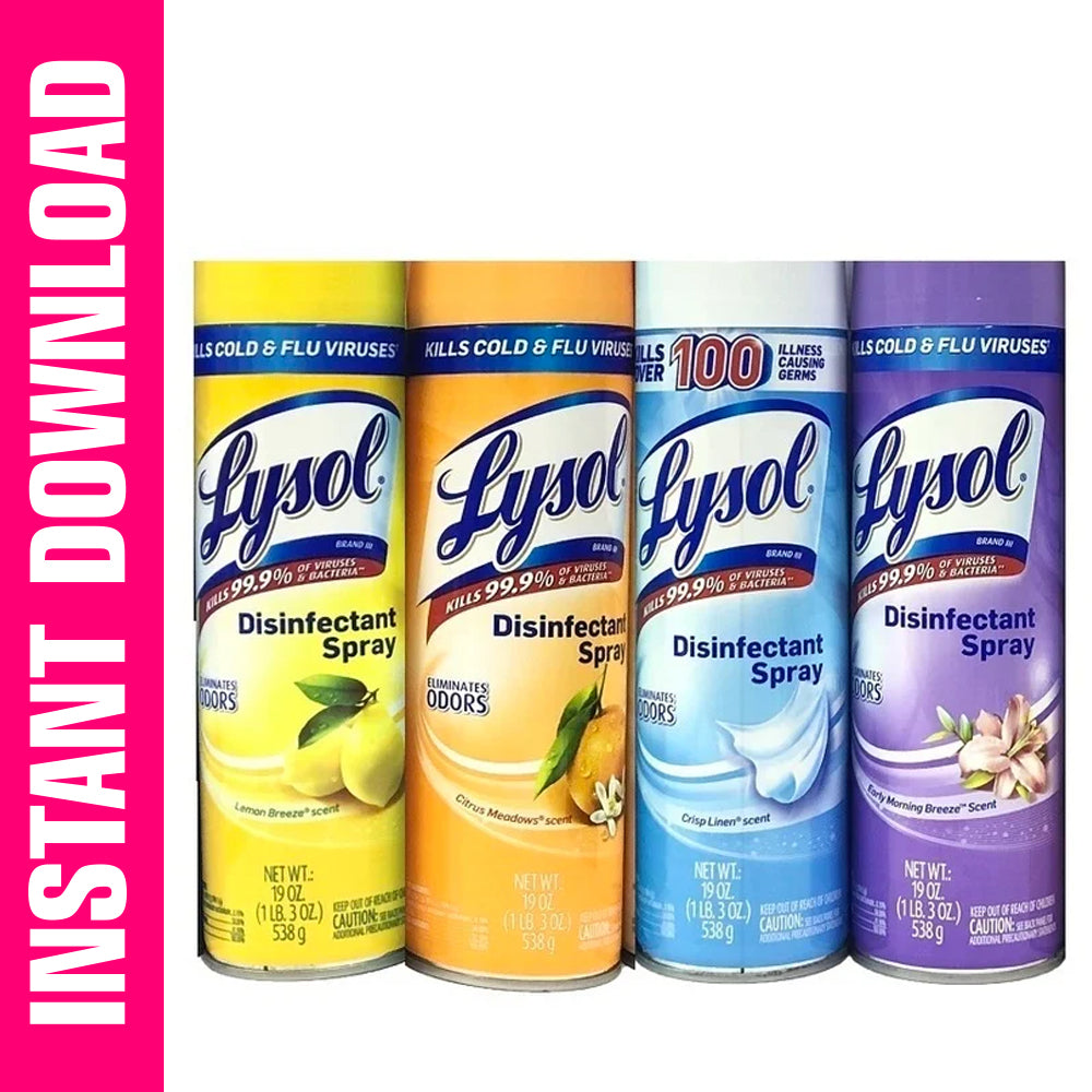 Lysol Tumbler Designs Bundle PNG JPG SVG