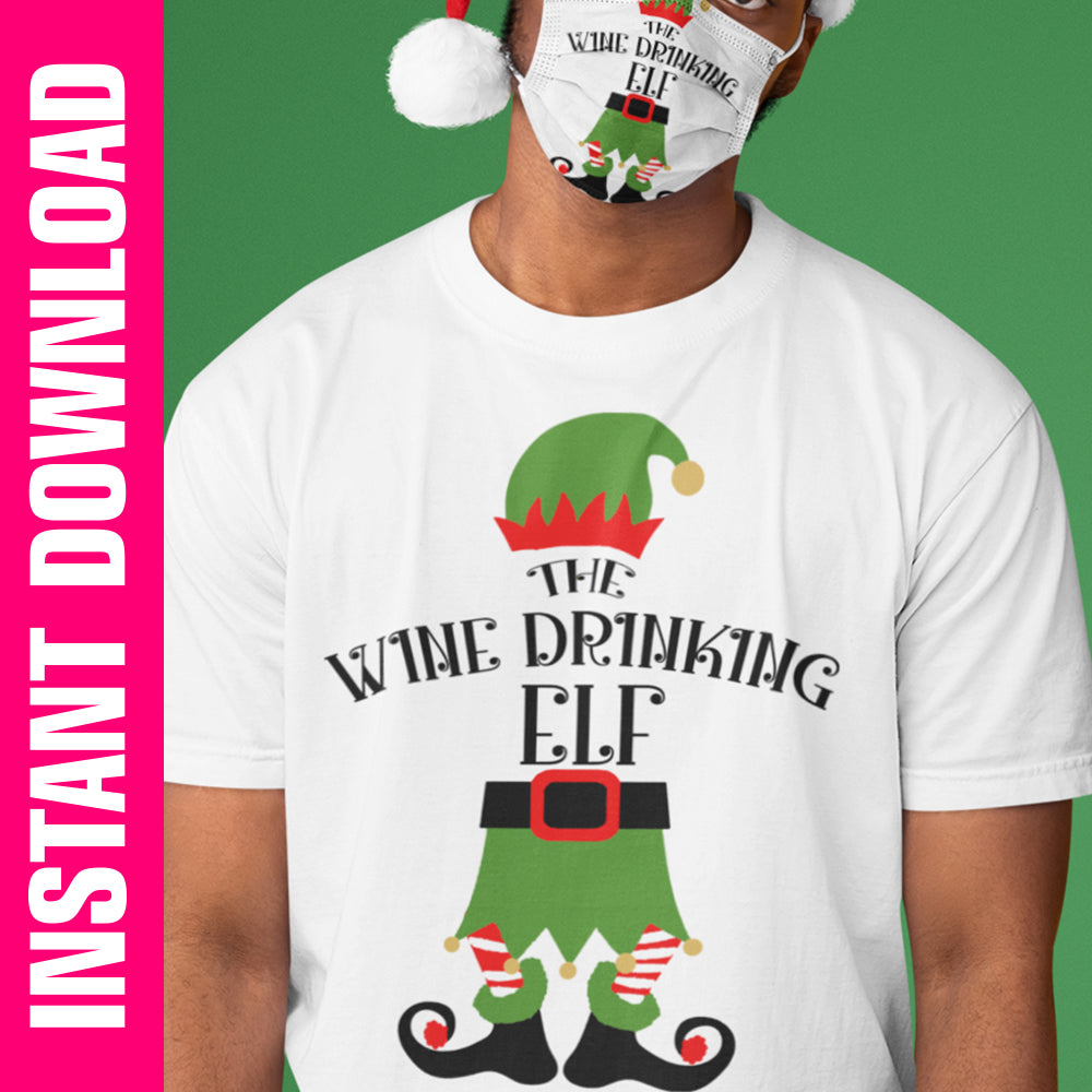 The Wine Drinking Elf PNG SVG