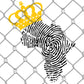 Crowned Africa DNA PNG SVG