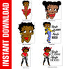 Melanin Boop Bundle PNG SVGs