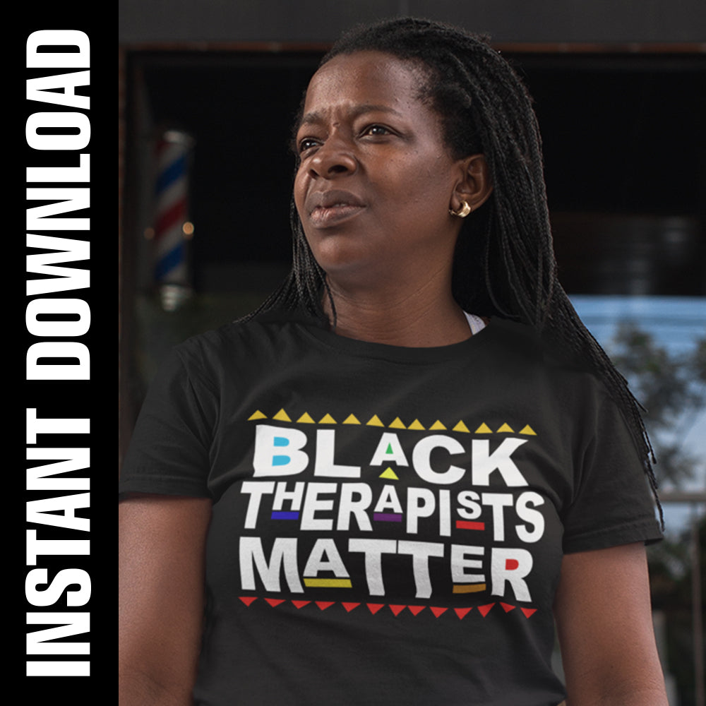 Black Therapists Matter PNG SVG