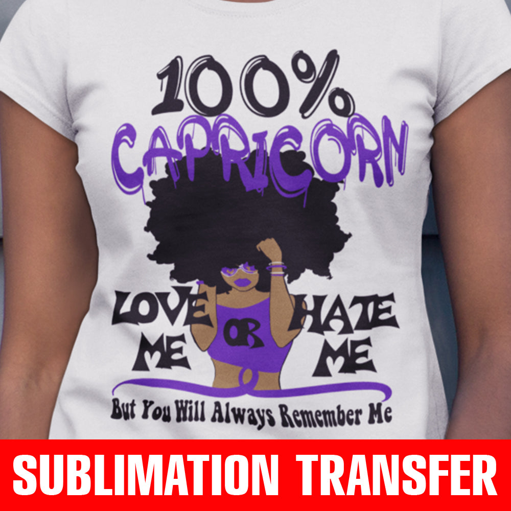 100% Capricorn Sublimation Transfer