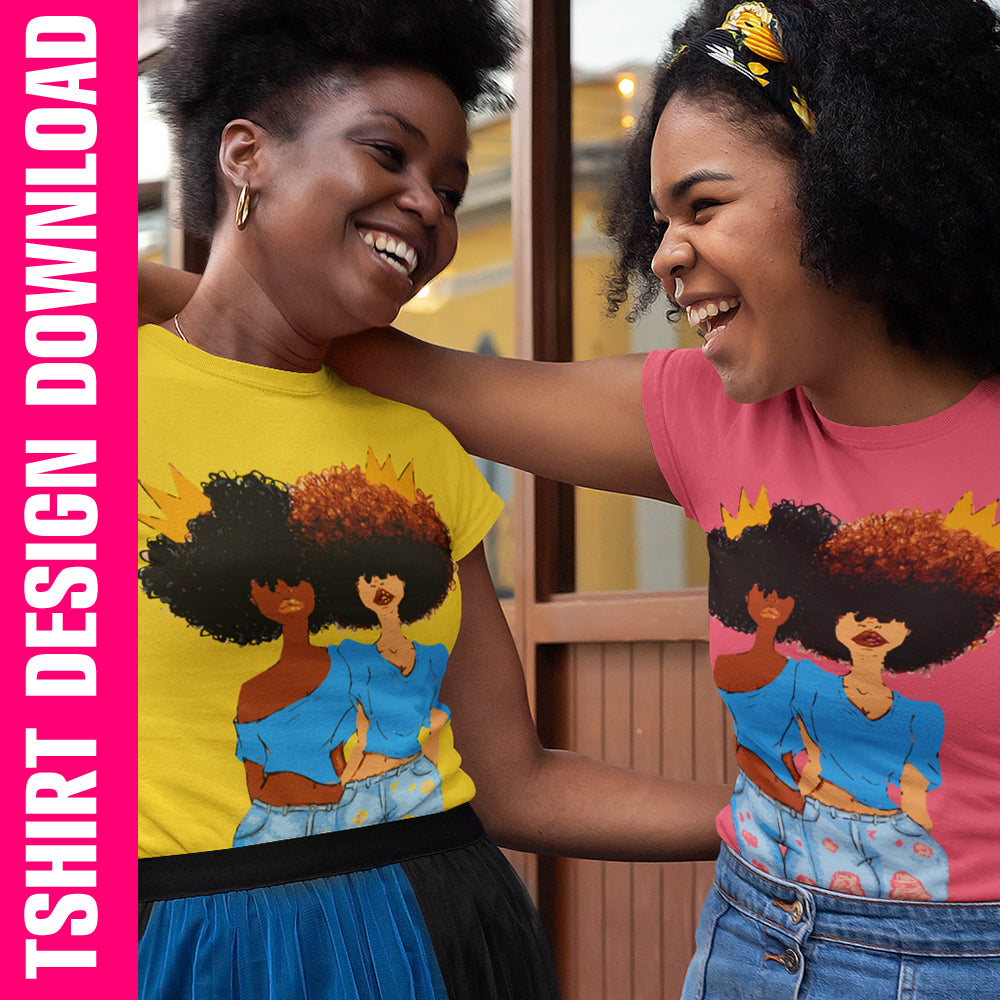 Crowned Sisters PNG SVG