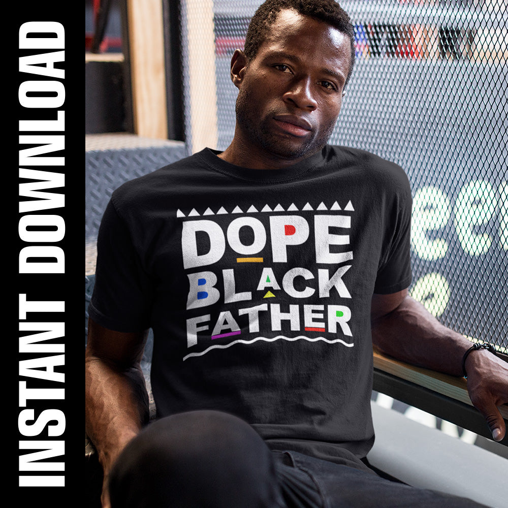 Dope Black Father PNG SVG