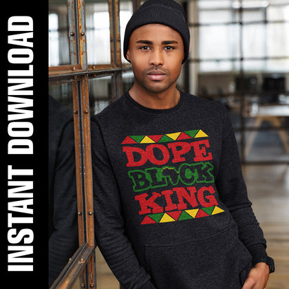Dope Black King PNG SVG