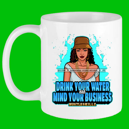 Drink Water Mug Sublimation Transfer