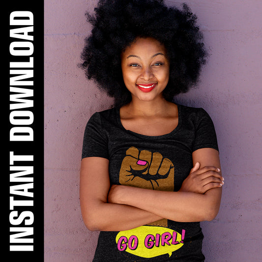 Go Girl Fist PNG SVG