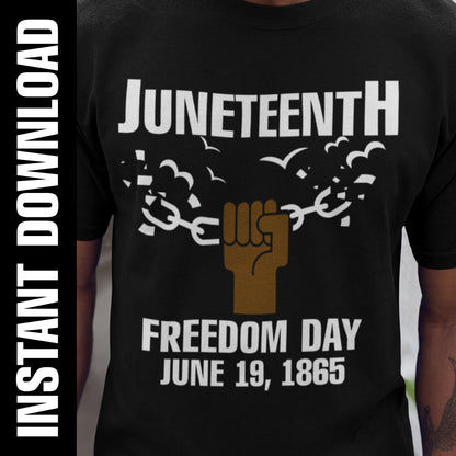 Juneteenth Fist PNG SVG