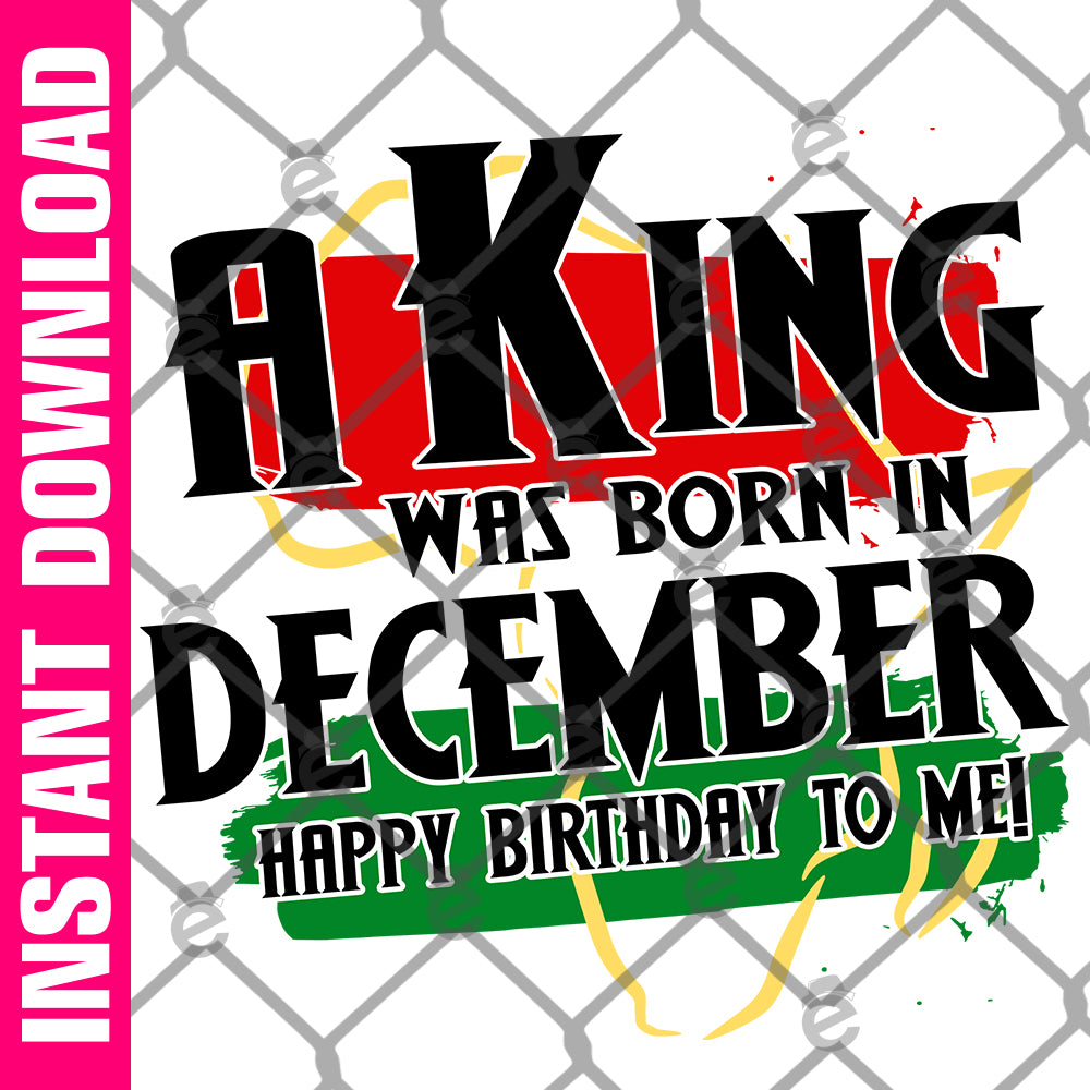 A King Was Born in December Africa PNG SVG