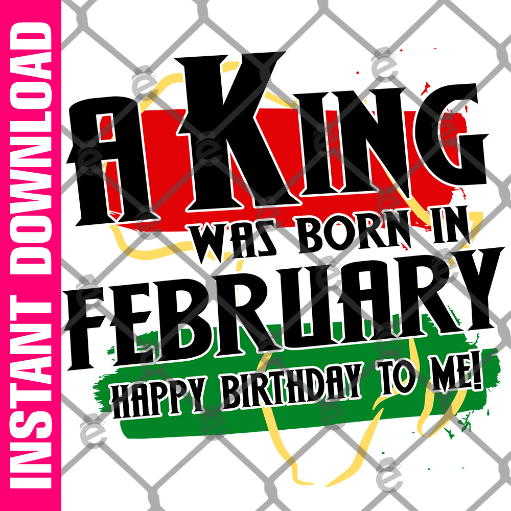 A King Was Born in February Africa PNG SVG