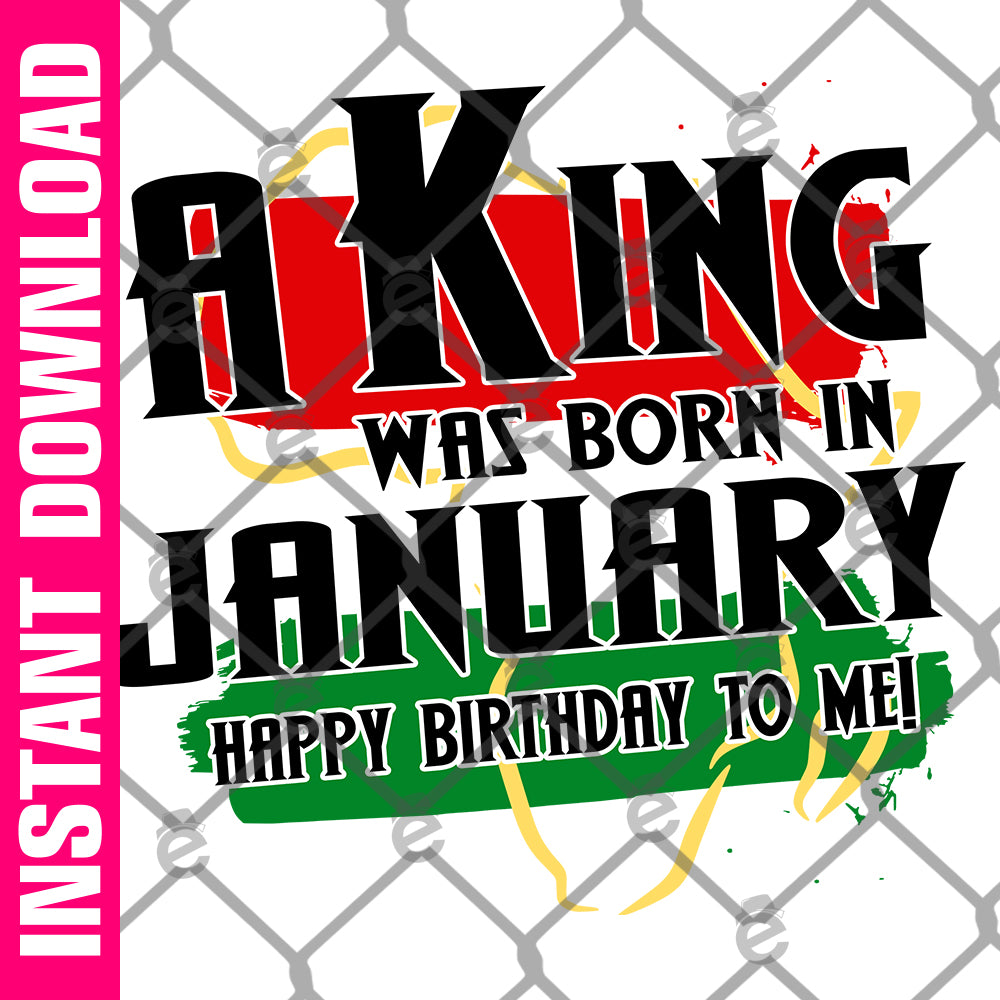 A King Was Born in January Africa PNG SVG