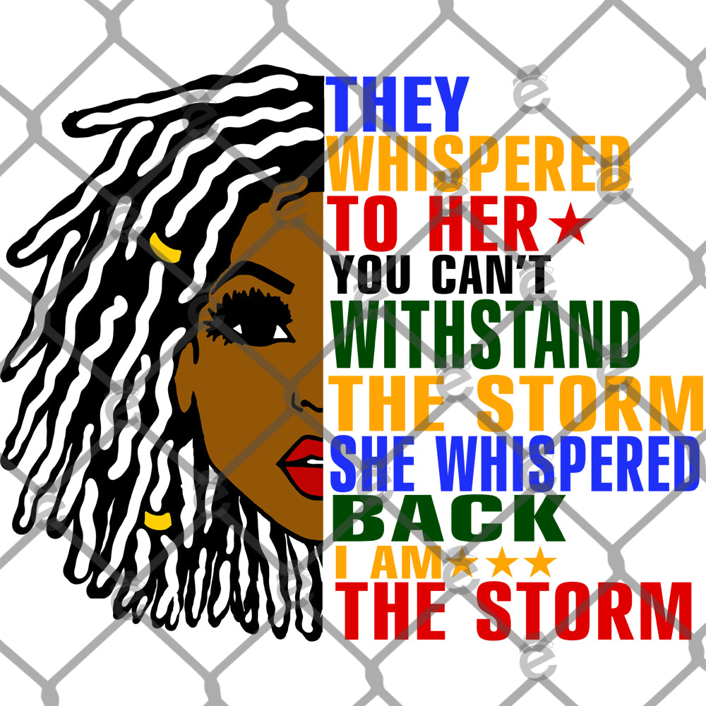 Locs They Whispered PNG SVG