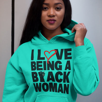 Love Being a Black Woman PNG SVG