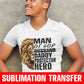 Lion Man of God Sublimation Transfer