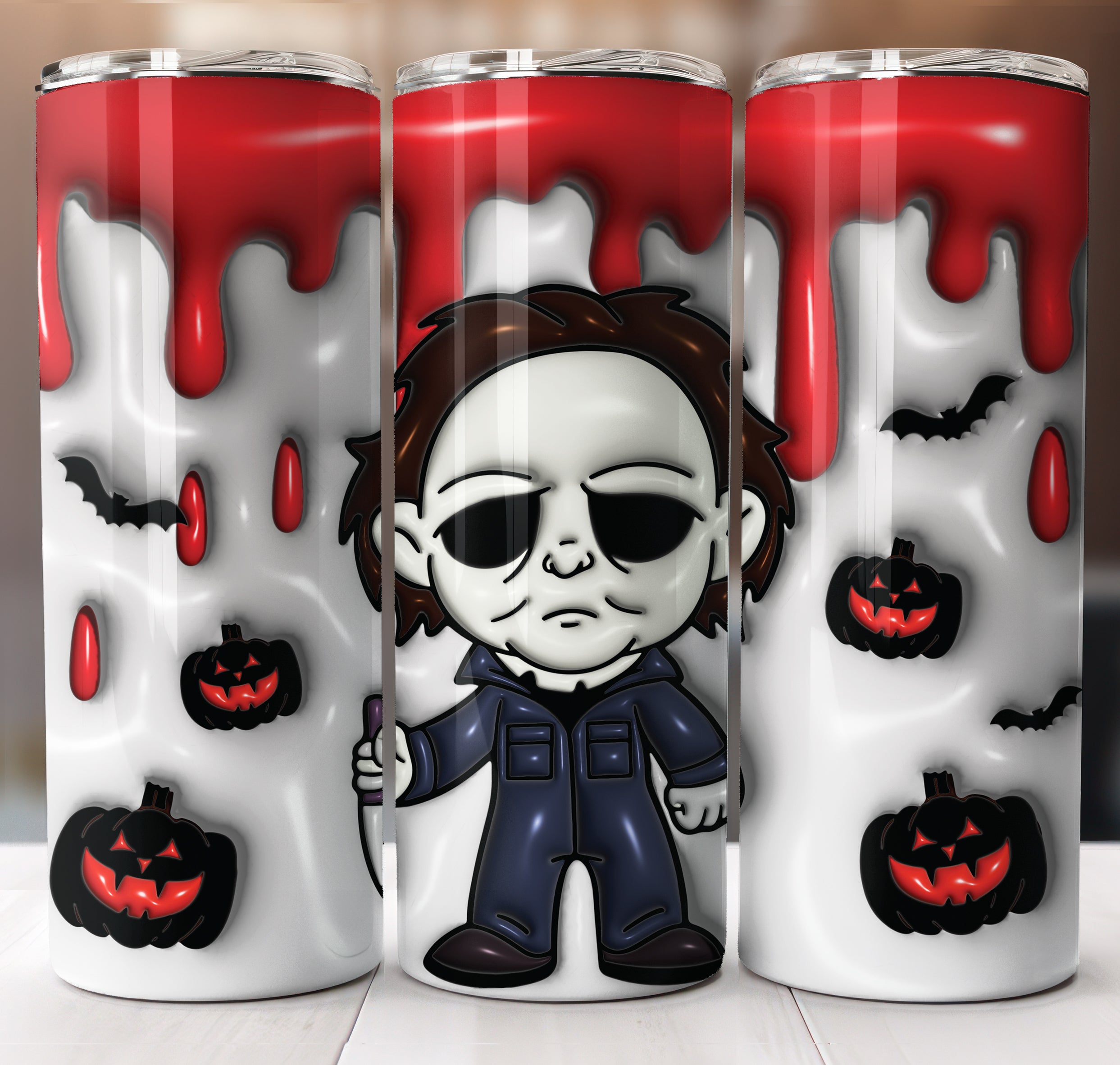 Michael Puff Inflated Tumbler Sublimation Transfer