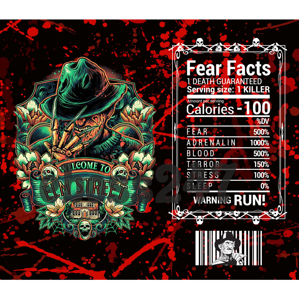 Villain with Fear Facts Sublimation Transfer