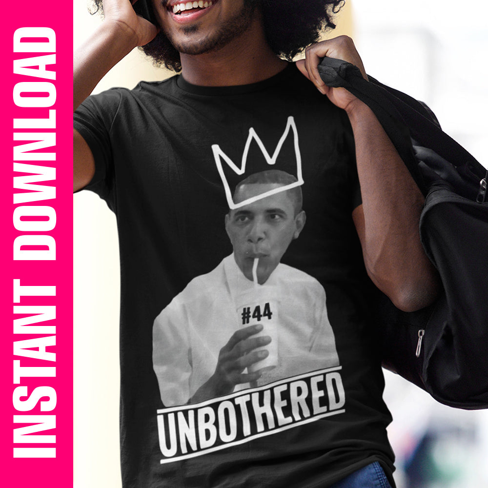 Obama Unbothered PNG SVG