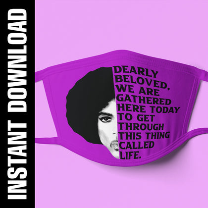 Prince Dearly Beloved Mask Design PNG SVG