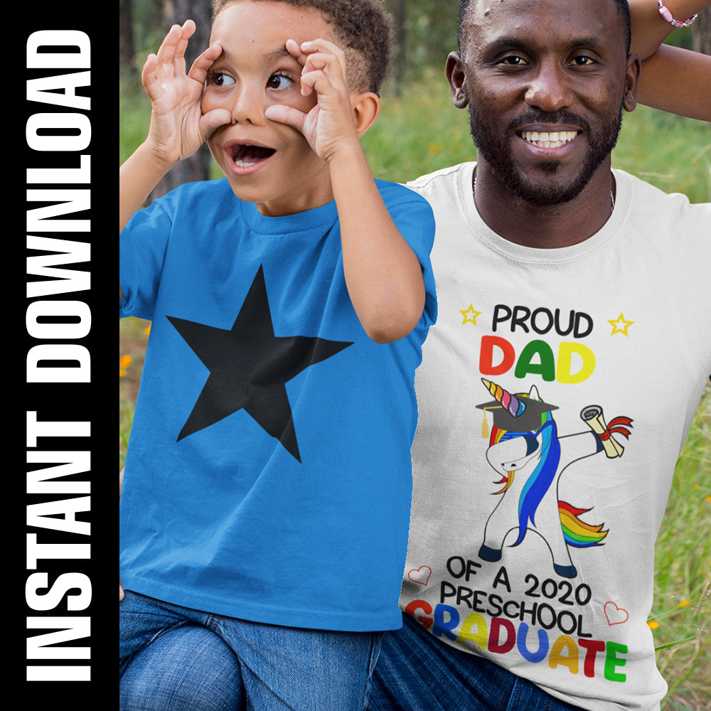 Proud Mom Dad Preschool Grad PNG SVG