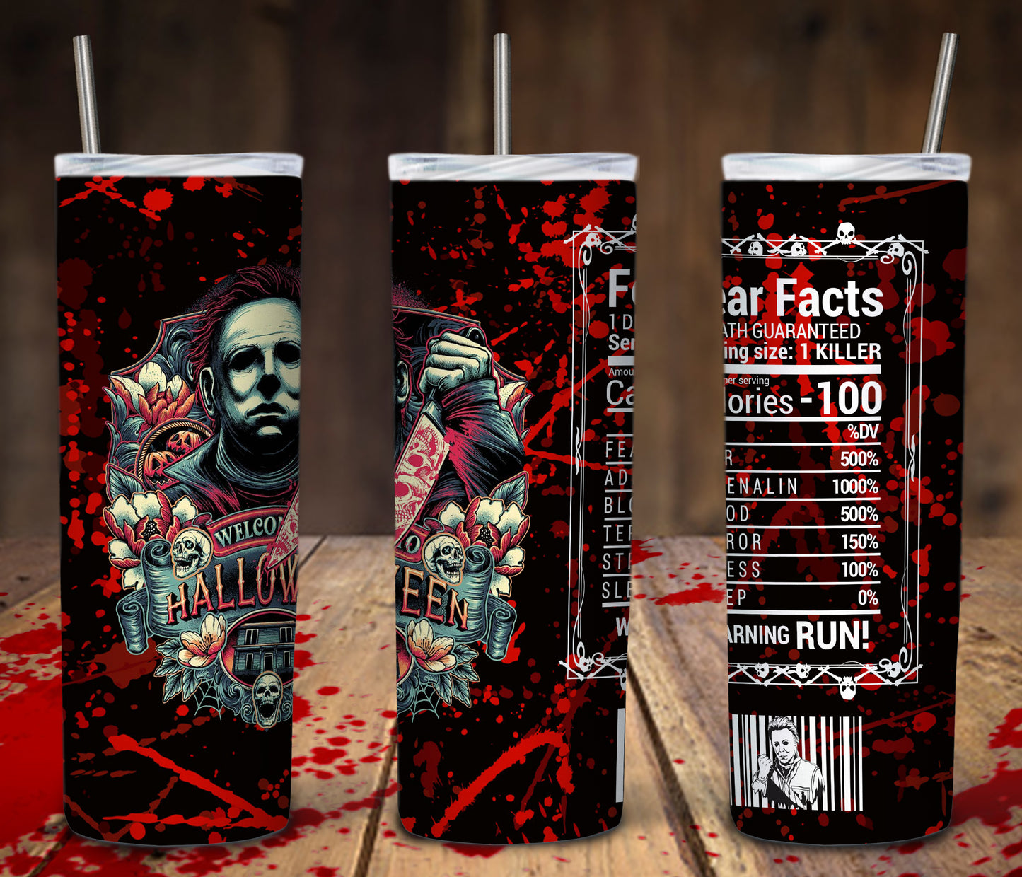 Villain with Fear Facts Sublimation Transfer