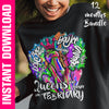 Queens Are Born 12 Months Bundle PNG SVG