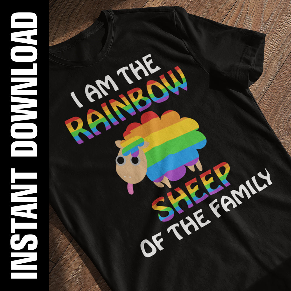I Am The Rainbow Sheep PNG SVG