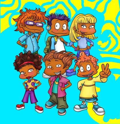 Melanin Rugrats All Grown Up Bundle PNG SVG