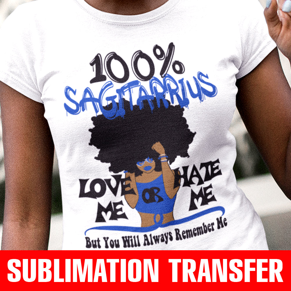 100% Sagittarius Sublimation Transfer